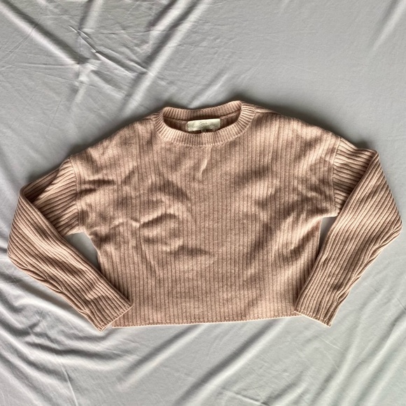 Naked Cashmere x Camila Morrone Cropped Boxy “Alena” Sweater Pink XS SOLD OUT - Picture 5 of 9